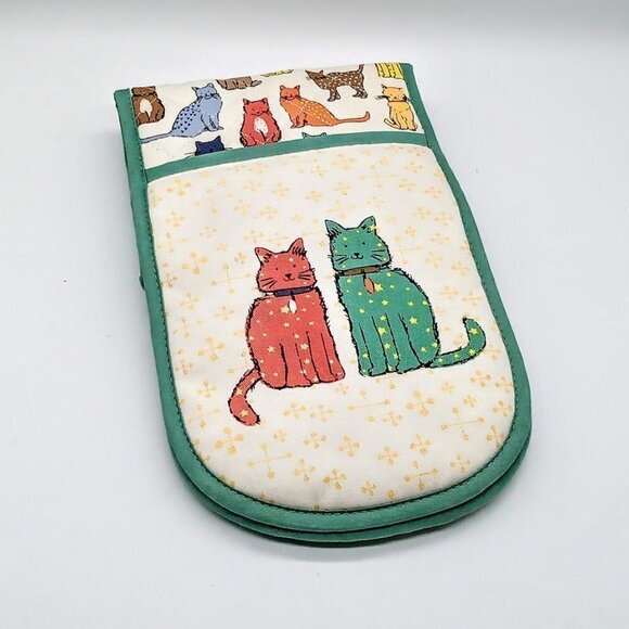 Ulster Weavers Quilted Double Oven Glove - Cats - Picture 3 of 6